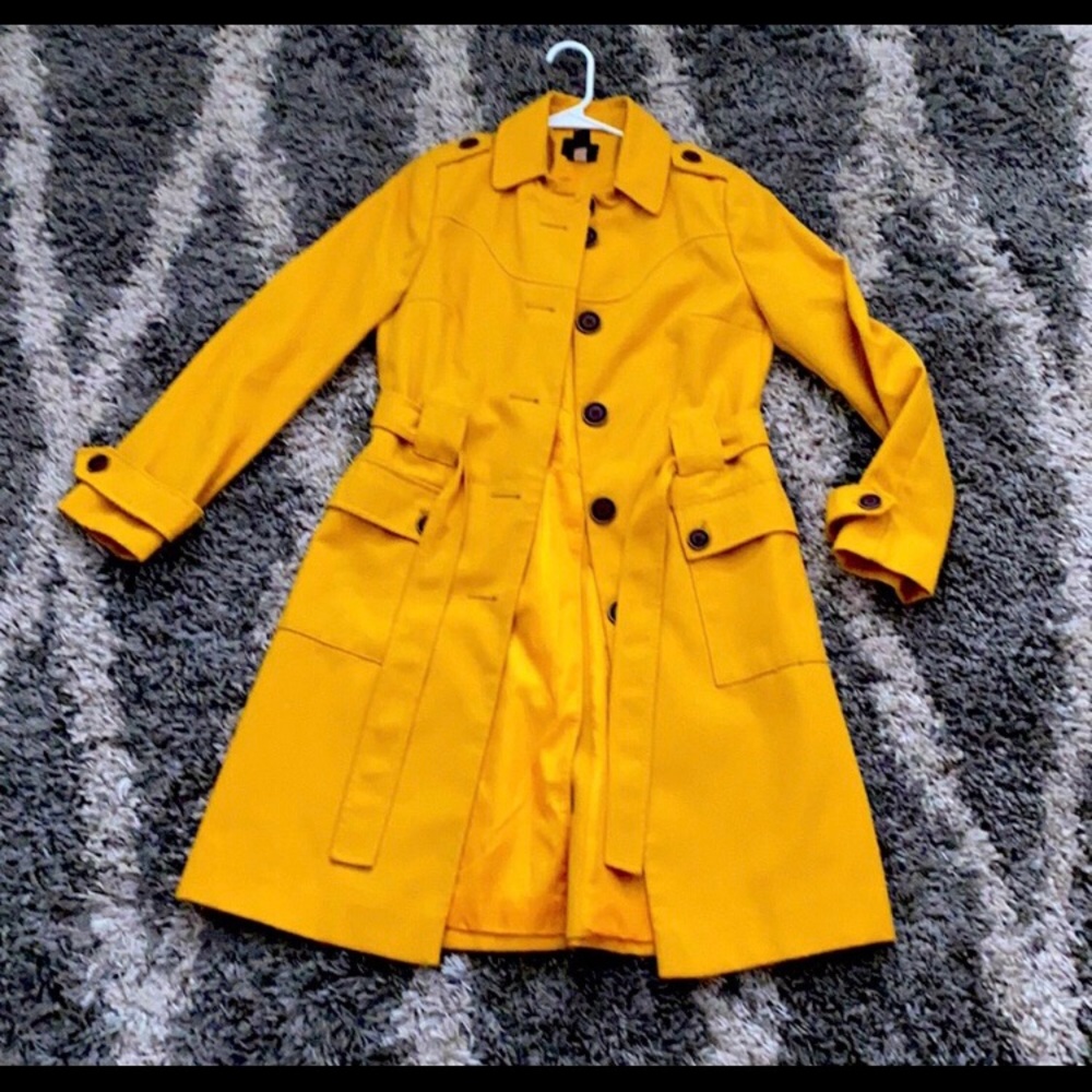Via Spiga Mustard Yellow long coat